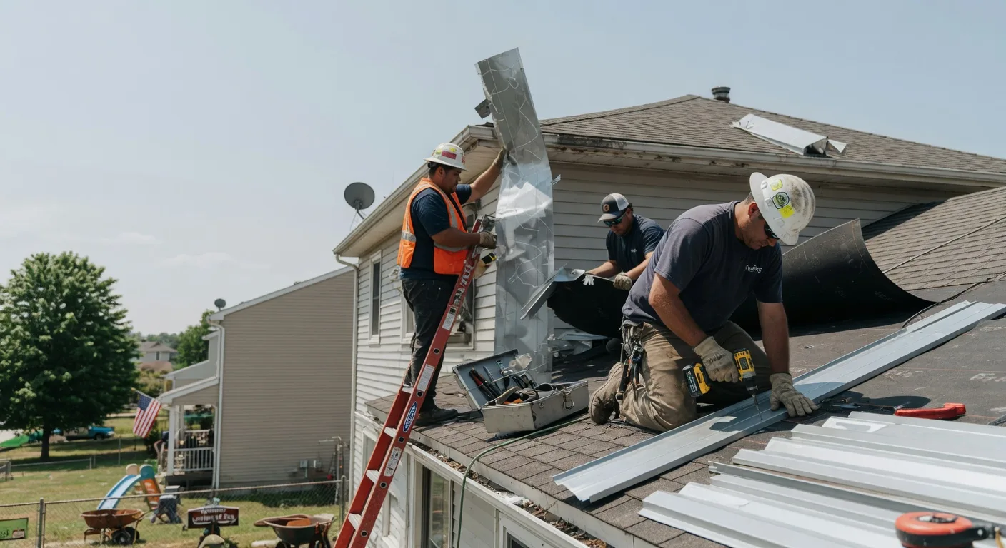 Storm Damage Metal Roof Repair in Woodland, NC